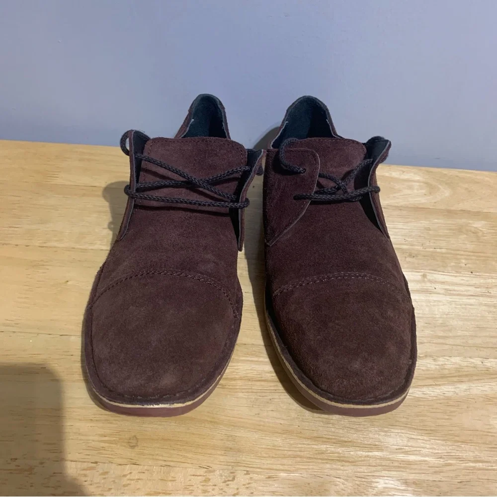 Italian Designed Vito‎ Rossi Men’s Derby Brown Leather Shoes Size 8